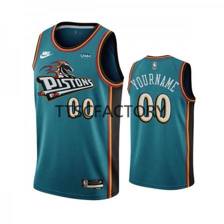Detroit Pistons Custom Nike 2022-23 Classic Edition Teal Miesten Pelipaidat Swingman